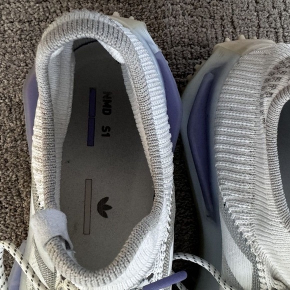 adidas NMD S1 in Cloud White / Light Purple - Size 12US - Picture 6 of 8